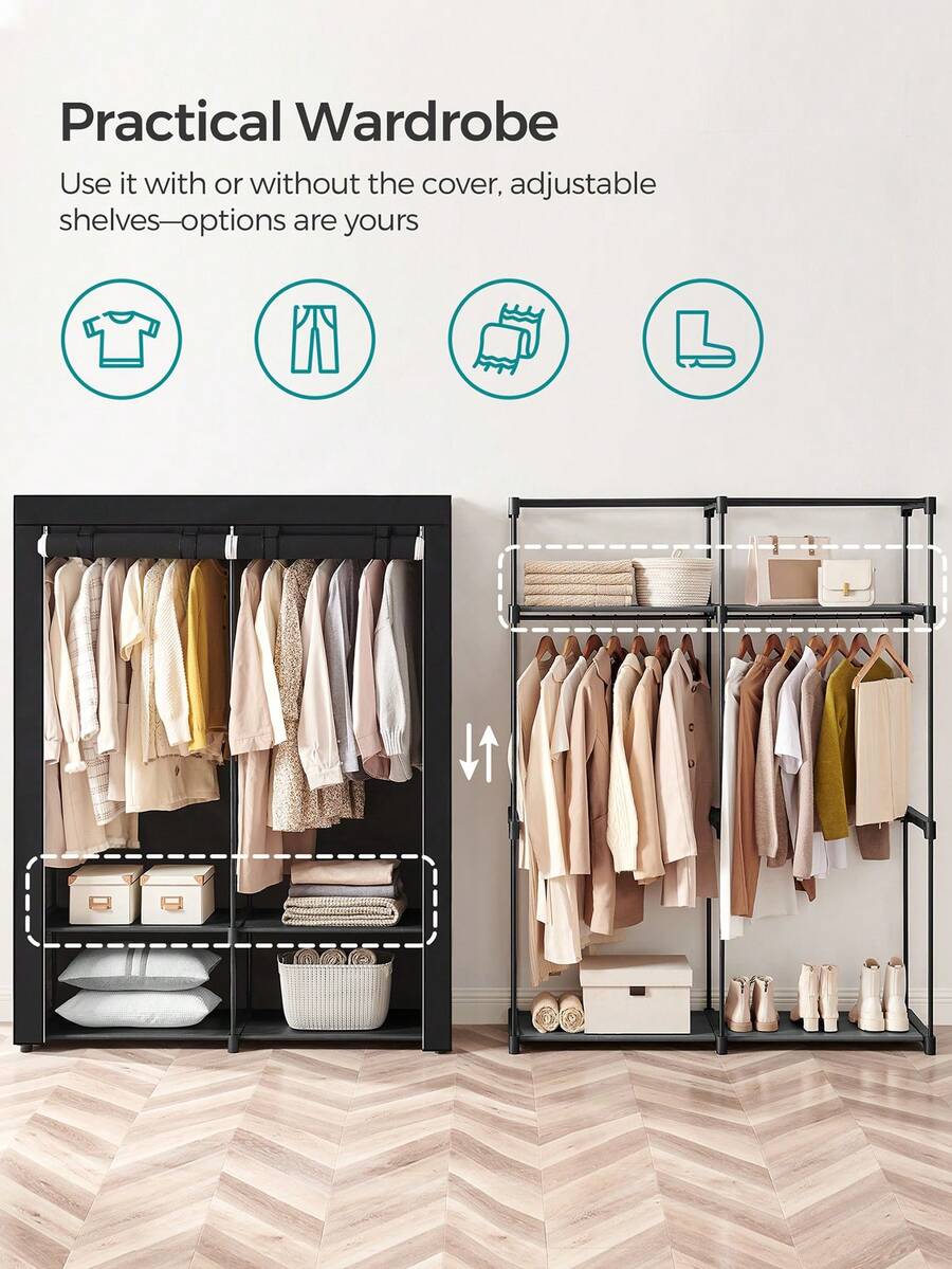 Closet Wardrobe, Portable Clos - đánh giá và giá Wardrobe Closet Portable Fabric Cover