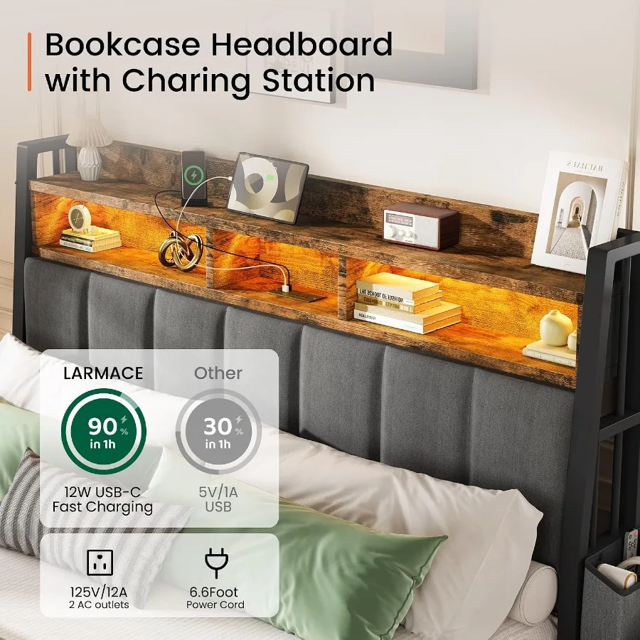 King Size Bed Frame with 2 Sto - đánh giá và giá King Size Bed Frame With Storage Drawers