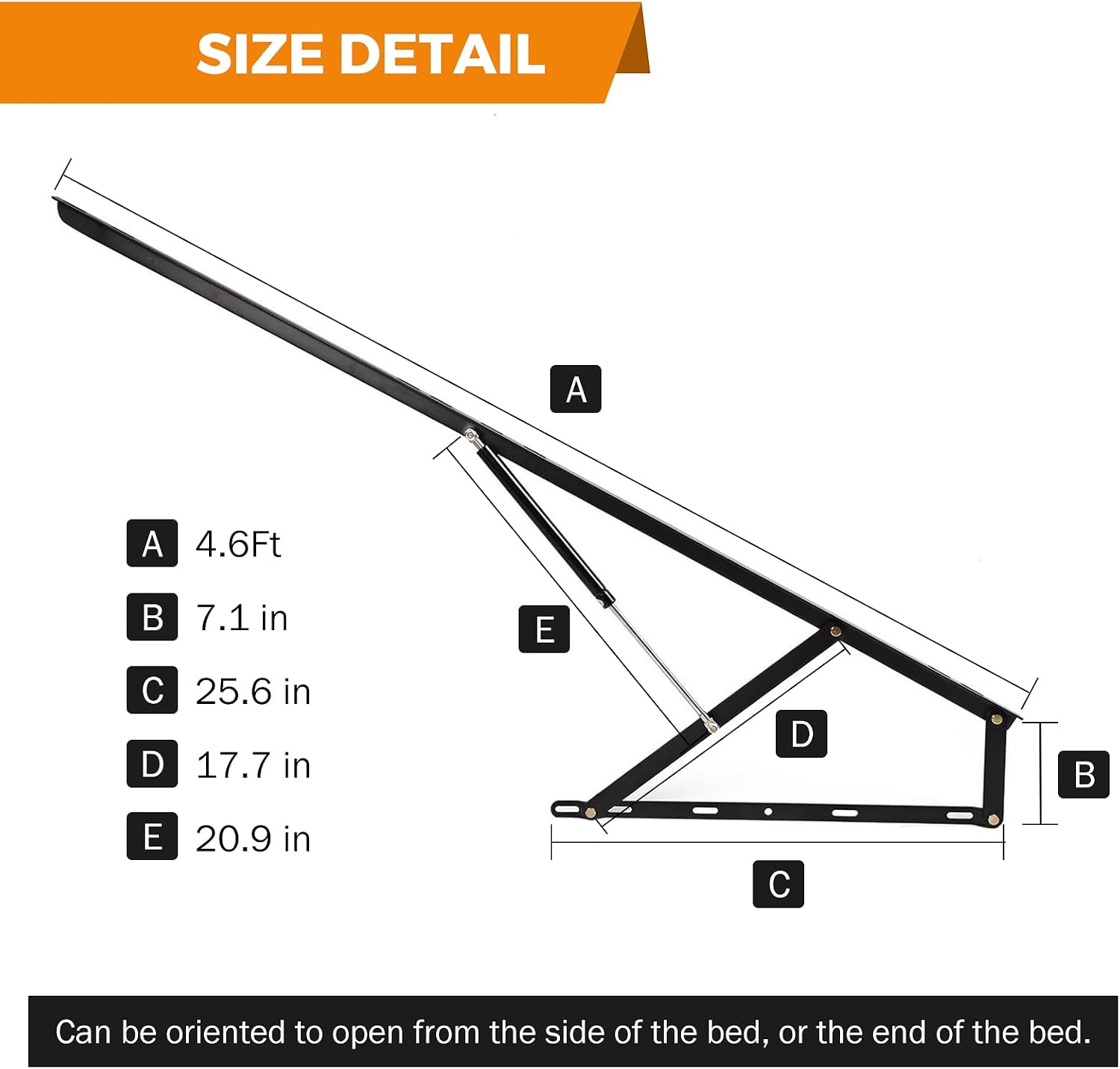 4.6 FT Bed Lift Mechanism, 176 - đánh giá và giá Gas Lift Storage Bed Hydraulic