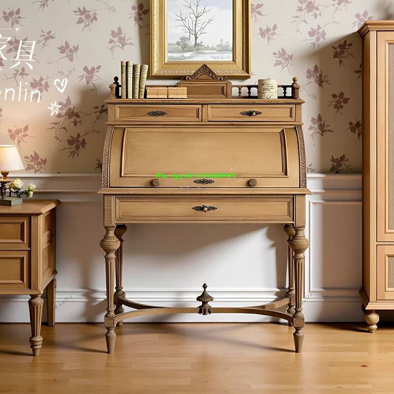 French Retro Solid Wood Clamsh - đánh giá và giá Tables