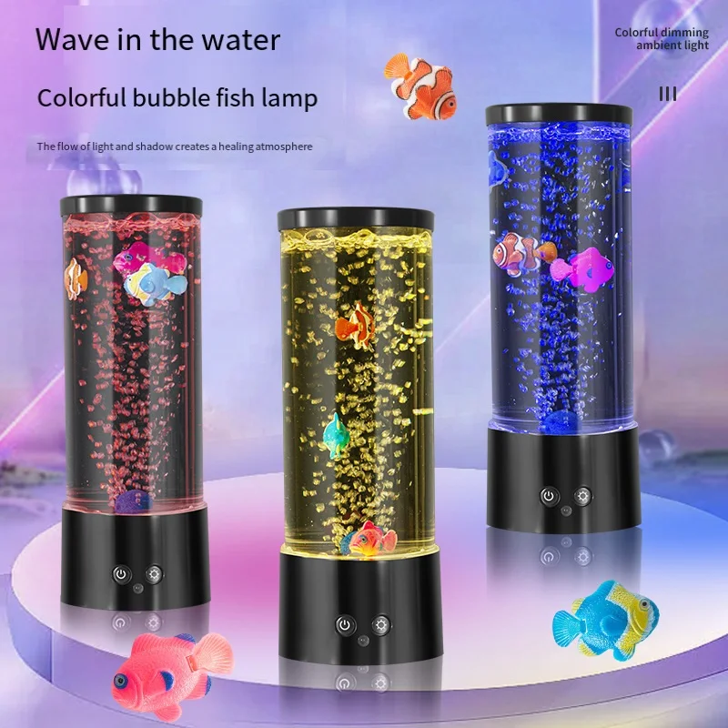 LED fish Lamp Ambient Night Li - đánh giá và giá Floating Nightstand With Led Light