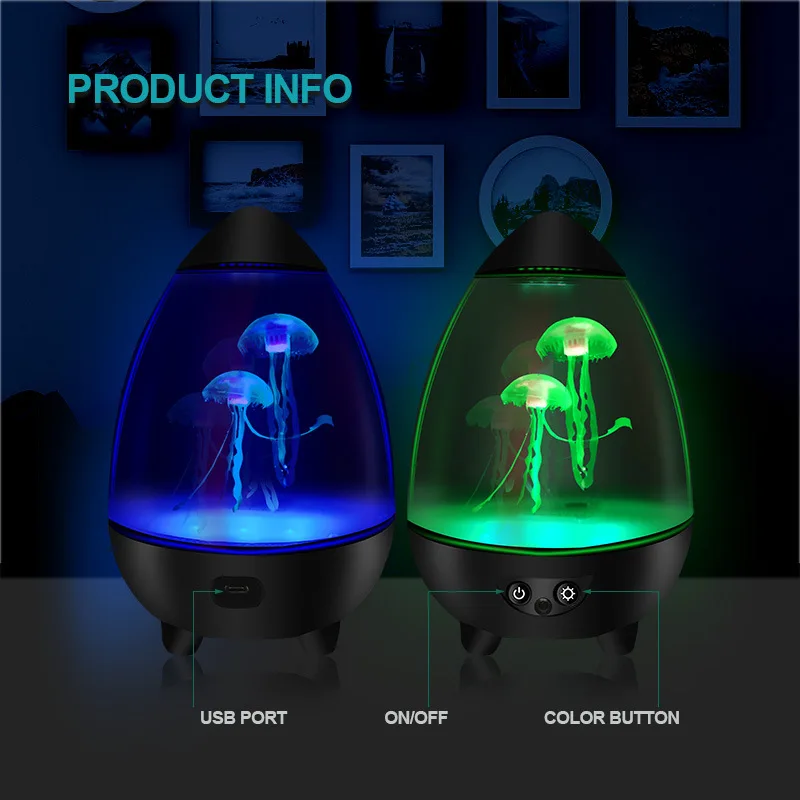 LED fish Lamp Ambient Night Li - đánh giá và giá Floating Nightstand With Led Light