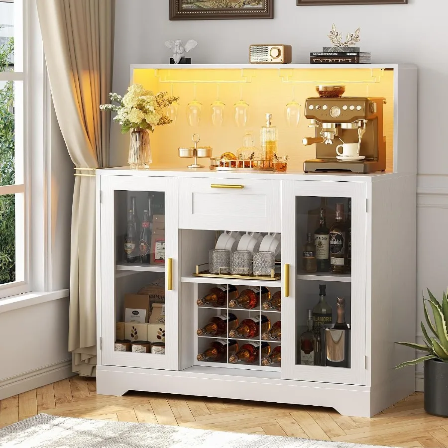 Coffee Bar Cabinet with RGB LE - đánh giá và giá Storage